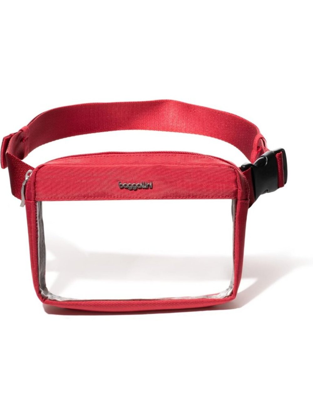 Clear Stadium Belt Bag - Red, One Size, Perfect for Concerts & Events
